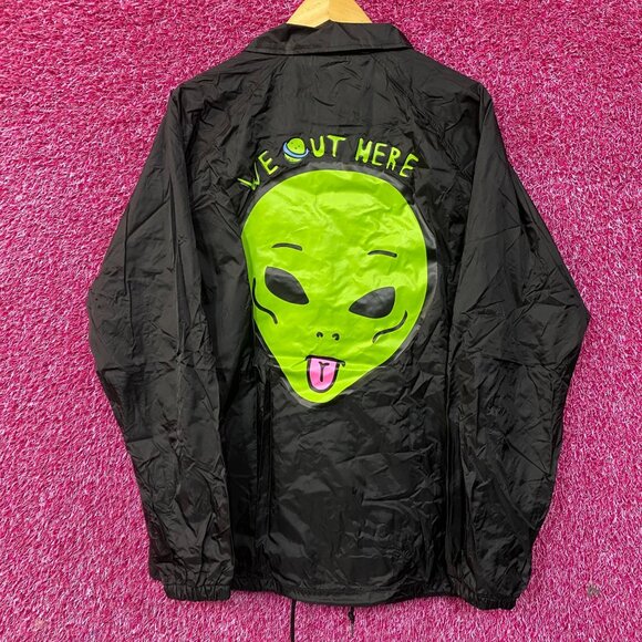 RIPNDIP We're Outta Here! Alien Winbreaker size Large - Picture 1 of 5
